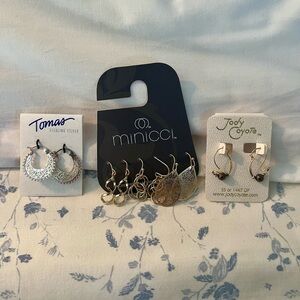 Silver and Gold Earring Set